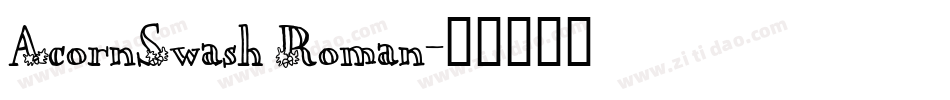 AcornSwash Roman字体转换